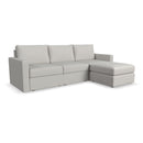 Flex Sofa with Standard Arm and Ottoman - Michael's Discount Furniture