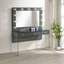 Afshan Makeup Vanity Table with LED Mirror - Michael's Discount Furniture