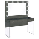 Afshan Makeup Vanity Table with LED Mirror - Michael's Discount Furniture
