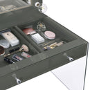 Afshan Makeup Vanity Table with LED Mirror - Michael's Discount Furniture