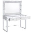 Umbridge Makeup Vanity Table with LED Mirror - Michael's Discount Furniture