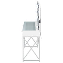 Eliza Makeup Vanity Table with LED Mirror and Stool - Michael's Discount Furniture