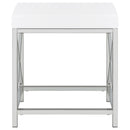 Eliza Makeup Vanity Table with LED Mirror and Stool - Michael's Discount Furniture