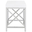Eliza Makeup Vanity Table with LED Mirror and Stool - Michael's Discount Furniture