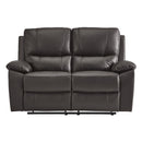 9368BRW-2 - Double Reclining Love Seat - Michael's Discount Furniture
