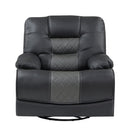 9388GRY-1 - Swivel Glider Reclining Chair - Michael's Discount Furniture
