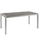 Shore 7 Piece Outdoor Patio Aluminum Dining Set