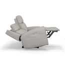 Barnett Power Reclining Loveseat with Power Headrests & Lumbar - Michael's Discount Furniture