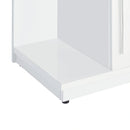 Wendolyn Wine Cabinet with Light in Glossy White