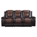 9470BR-3 - Double Reclining Sofa with Center Drop-Down Cup Holders - Michael's Discount Furniture