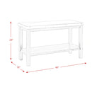 Marcello w/ White Top - Sofa Table