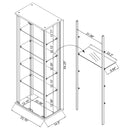 Delphinium Curio Cabinet - Michael's Discount Furniture