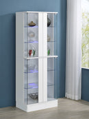 Cabra Curio Cabinet with LED Lighting - Michael's Discount Furniture