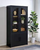 Riva Tall Display Cabinet with LED Lighting - Michael's Discount Furniture