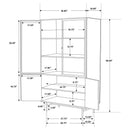 Santiago Tall Display Cabinet - Michael's Discount Furniture