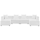 Saybrook Outdoor Patio Upholstered 6-Piece Sectional Sofa