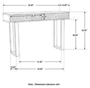 Draco Console Table - Michael's Discount Furniture