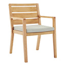 Portsmouth Karri Wood Outdoor Patio Dining Armchair