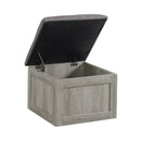 Uster Coffee Table W/Four storage Stools Grey