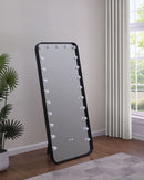 Canton Standing Mirror with LED Lighting and Bluetooth Speaker - Michael's Discount Furniture