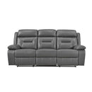 9629DGY-3 - Double Reclining Sofa - Michael's Discount Furniture