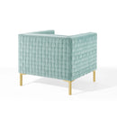 Resonate Performance Velvet Armchair