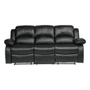 9700BLK-3 - Double Reclining Sofa - Michael's Discount Furniture