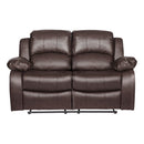 9700BRW-2 - Double Reclining Love Seat - Michael's Discount Furniture