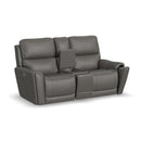 Carter Latitudes Power Reclining Loveseat with Console & Power Headrests & Lumbar - 5000006753 - Michael's Discount Furniture