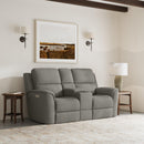 Henry Latitudes Power Reclining Loveseat with Console & Power Headrests & Lumbar - 5000006739 - Michael's Discount Furniture