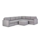 Flex 6-Seat Sectional with Standard Arm and Storage Ottoman - 5000003543