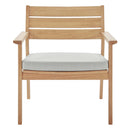 Breton Outdoor Patio Ash Wood Armchair