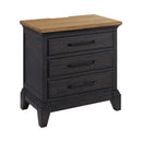 Montrose Nightstand with Charger & Sensor Light in Espresso & Brown