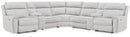 Social Pointe Reclining Sectional with Storage Consoles - Michael's Discount Furniture