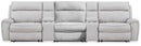 Social Pointe Reclining Sectional with Storage Consoles - Michael's Discount Furniture