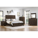 Colorado City 6-Drawer Door Chest in Charcoal