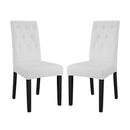 Confer Dining Side Chair Vinyl Set of 2