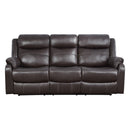 9990DB-3 - Double Lay Flat Reclining Sofa with Center Drop-Down Cup Holders - Michael's Discount Furniture