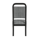 Ridgemont Dining Side Chair with Grey Fabric in Black with Grain (2 Per Carton)