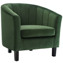 Prospect Channel Tufted Performance Velvet Armchair Set of 2