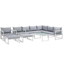 Fortuna 10 Piece Outdoor Patio Sectional Sofa Set