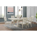 Avalanche Standard Height Dining Set in Antique White-Table and Four Chairs