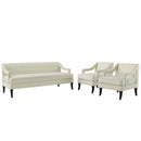 Concur Living Room Set Performance Velvet Set of 3