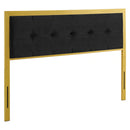 Teagan Tufted King Performance Velvet Headboard