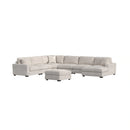 Arizona Modular Armchair/Chaise with 1 Pillow 20" in Steno Beige