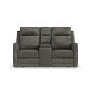 Maxwell Latitudes Power Reclining Loveseat with Console, Power Headrests and Lumbar - 5000008658