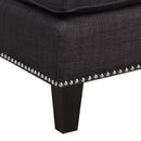 Erica 497 Ottoman W/Chrome Nail (ISTA 3)