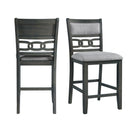 Amherst Counter Side Chair W/Fabric Cushion Grey Finish (2 Per Pack)