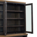 Montrose Server and Hutch with LED Light in Espresso and Brown