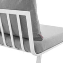 Riverside 4 Piece Outdoor Patio Aluminum Sectional